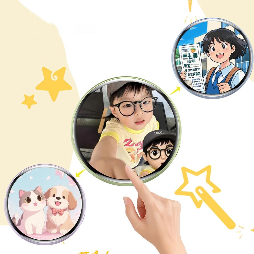 Anime Dynamické Elektronické Odznáček Displej Špendlík 1,7palcový Dotykový Displej Anime E-Odznáček Pro Herní Příslušenství Pro Otaku Fanoušky Přátele