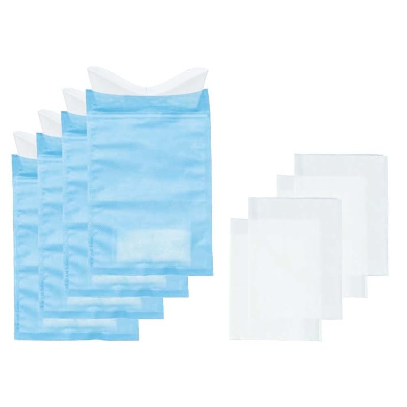 SEIWA Car Supplies Portable Etiquette Bags, 4-Pack, Z80, with Carry-Home Bag, 800cc Capacity, for Travel, Emergency Use, Disaster Preparedness,