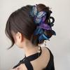 Flower Tassel Hair Grab Clip Kniting Large Shark Clip Vintage Butterfly Hair Claw  Women