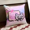 Nyan Cat Cushion Cover Reversible Soft Durable Pillow Cover Home  Car MultiScene Use for Daily Comfort
