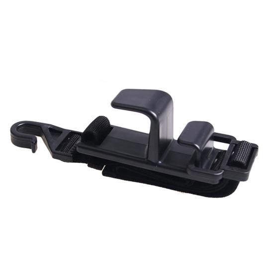 

Универсальный регулируемый крючок для подголовника заднего сиденья автомобиля, вешалка для продуктовой сумки, держатель чёрный