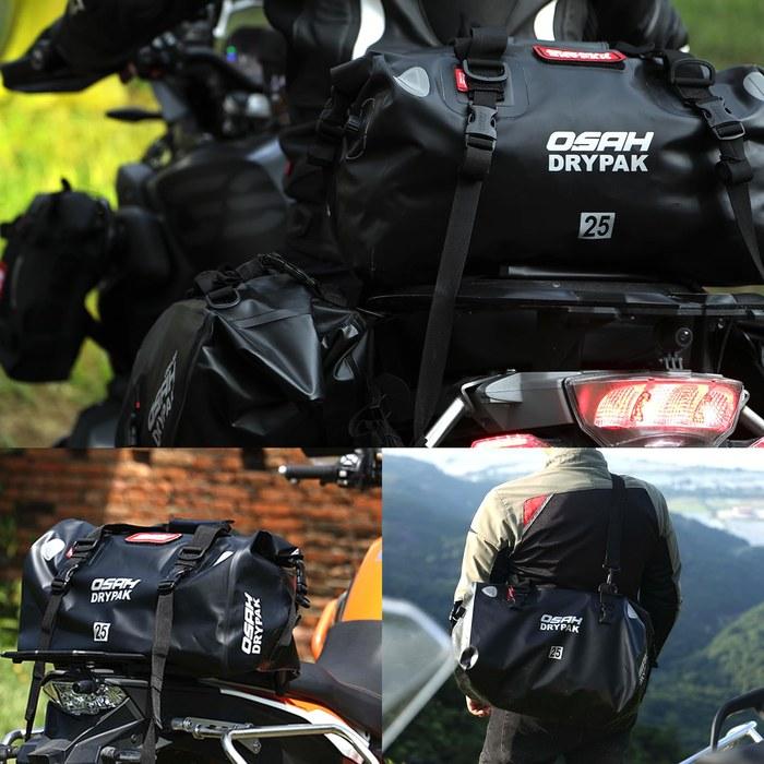 [Osah] Drypak Universal 25L Drift Duffel Bag DB-200Waterproof, Seat, and Shoulder BagOliver Green, 45 x 27 x 25 cm