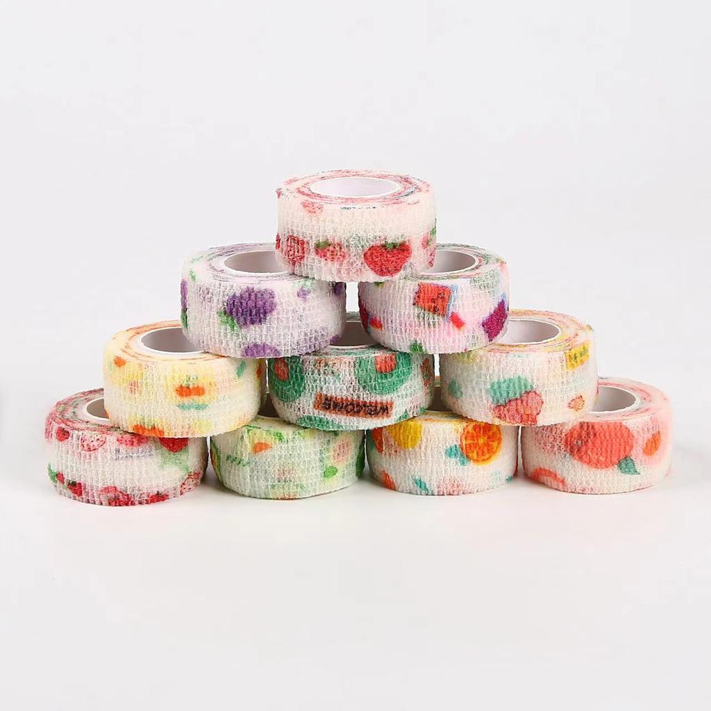 5 Stück/Set Atmungsaktiver selbstklebender Verband, elastischer Verband, Vliesstoff, verschleißfester Fingerriemen, Haustiersportschutz, Knie und Knöchel Großhandel