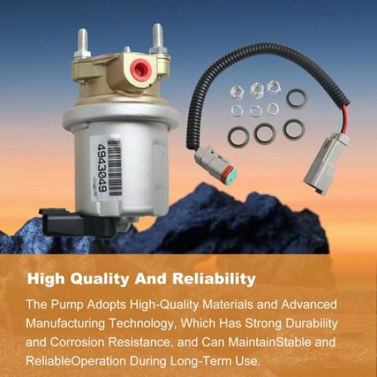 24V Fuel lift Pump for Cumm QSB5.9 6B 5.9L Engine 4943049 3990106