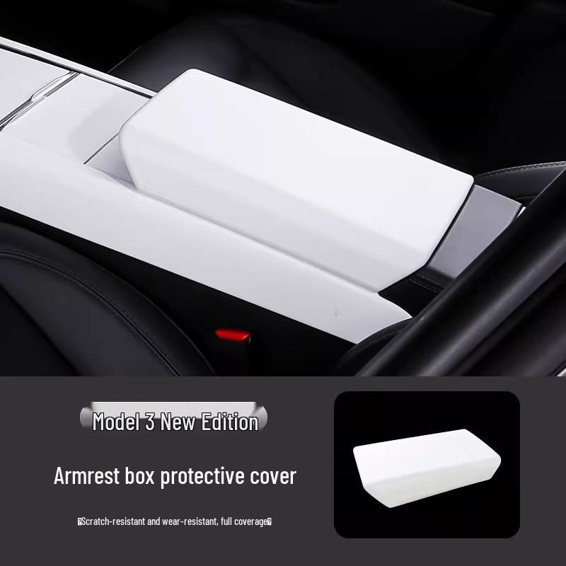 Tesla Model Y/YL/3 Center Console Dashboard Sticker - White Interior Decoration