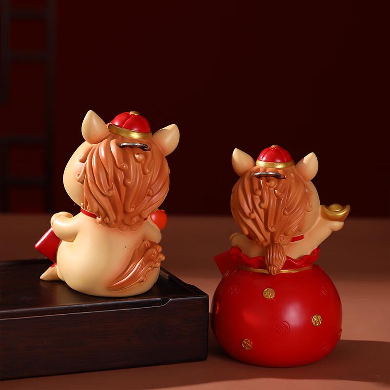Chinese Zodiac Horse Money Bank & Decor Tray