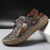 Summer Men's Leather Beach Sandal Sandals, Leather Lightweight Sports Sandals