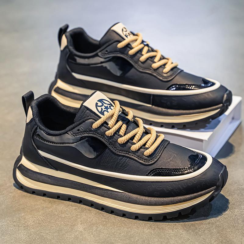Spring casual Forrest Gump sneakers teen running non-slip platform waffle dad shoes