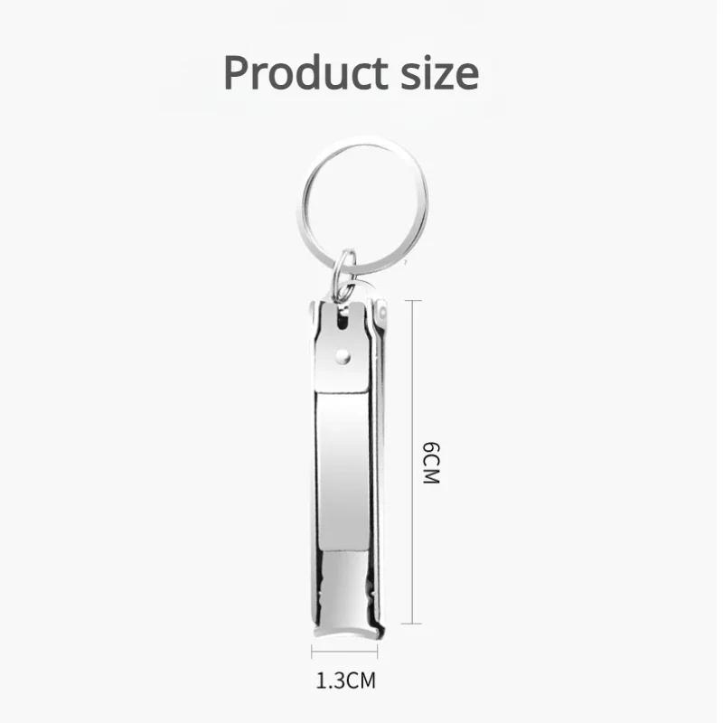 1pc Foldable Ultra-Thin Portable Stainless Steel Nail Toe Cutter, Trimmer Scissor Manicure Pedicure Tool Fingernail Clipper