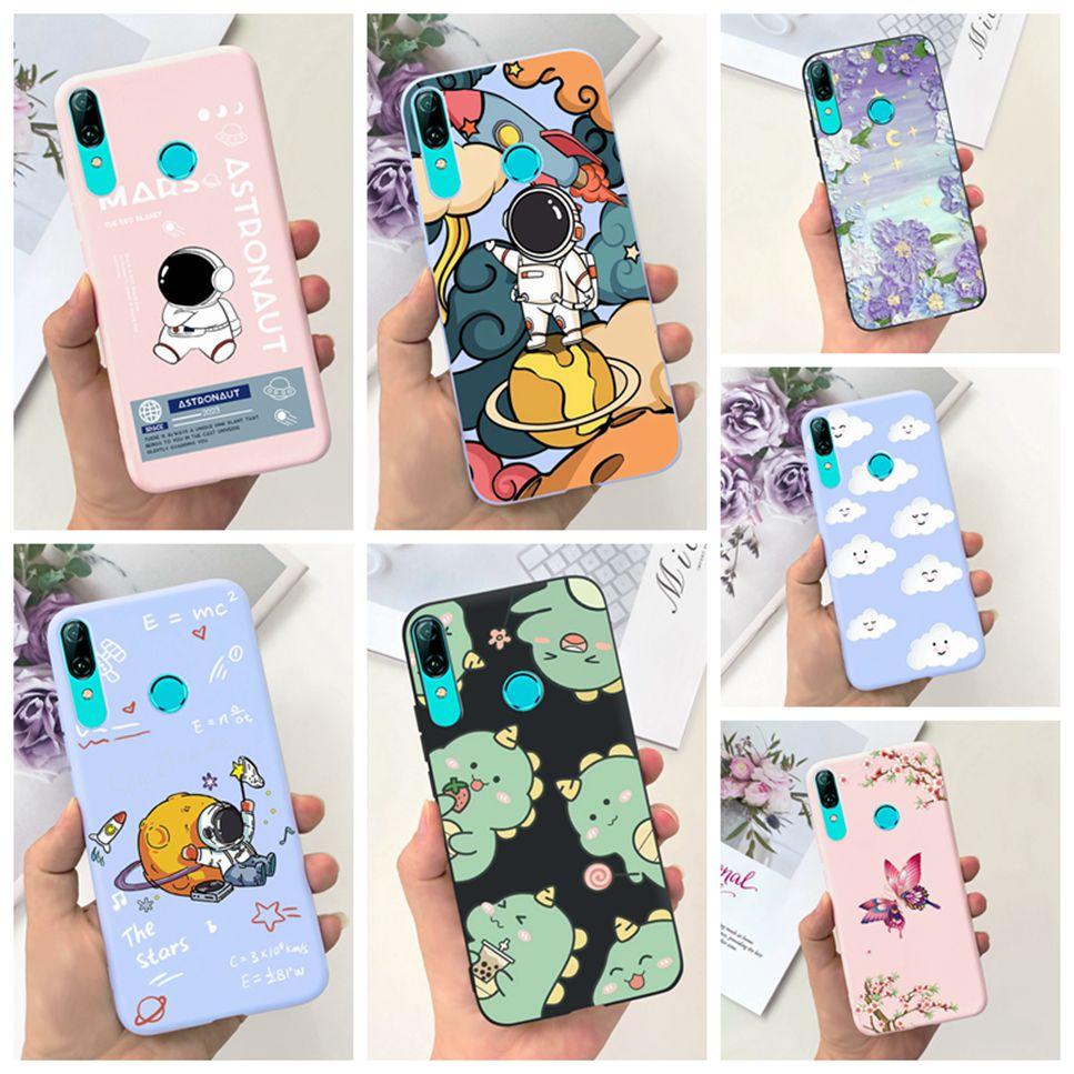 For Huawei P Smart 2019 6.21"Case Cute Cartoon Astronaut Soft Silicone Cover For Huawei P Smart 19 POT-LX3 Shockproof Phone Case