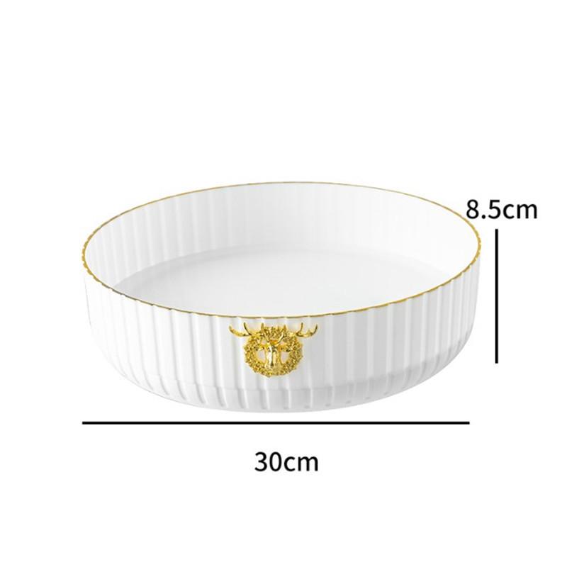 360° Rotatable Cosmetics Storage Holder Large Capacity Tabletop Spice Organizer Light Luxury Organizing Tray for Home