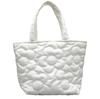 Borsa a mano Autunno e Inverno da Donna a Spalla Singola Trapuntata a Fiori in Cotone Borsa a Mano Casual Moda Cotone Pieghettato Borsa a Nuvola