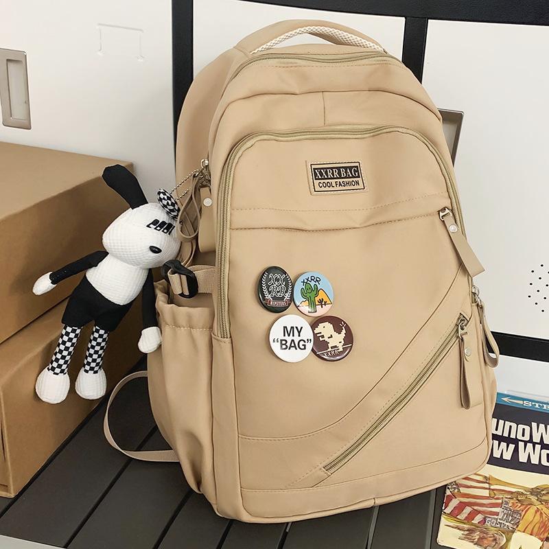 School bag Elementary school girl Junior high school student High school student College boy Burgundy backpack Backpack
