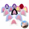 2pcs Cute Motorcycle Helmet Cat Ears Electric Car Motocross Stickers Driving Styling Universal Helmet Decoration Accessories