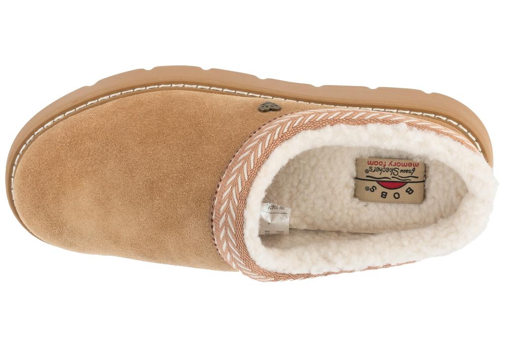 Skechers BOBS Keepsakes Lite - Fuzzy Dreams, Womens Brown Slippers