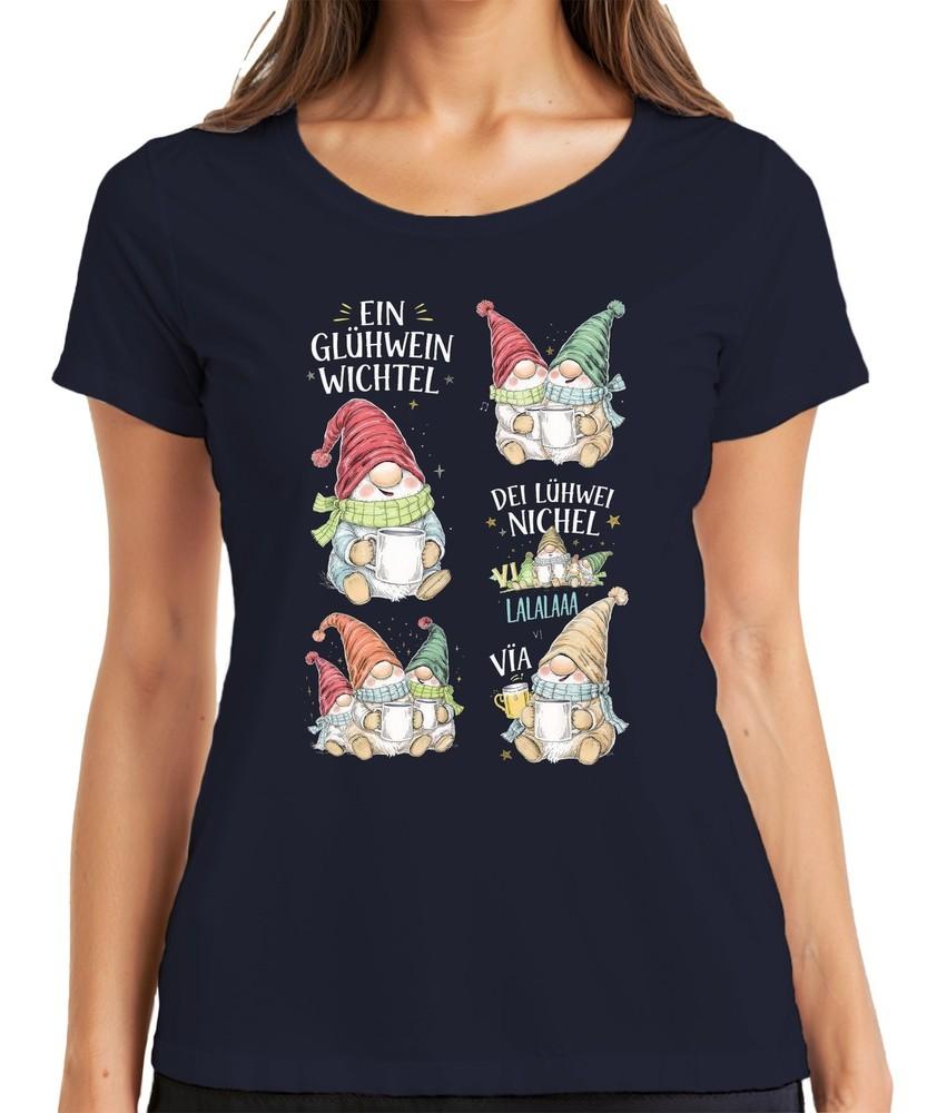A Mulled Wine Gnome Christmas Gnome Christmas Cozy Ladies TShirt S