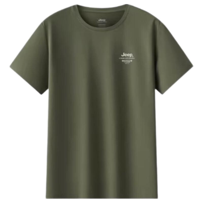 JEEP Men s Summer Short Sleeve Round Neck T-Shirt 4XL