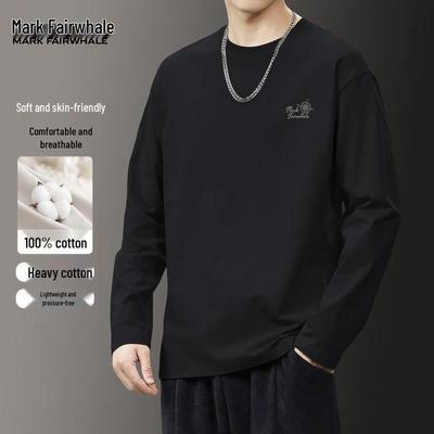 T-shirt à manches longues 100% coton pour homme