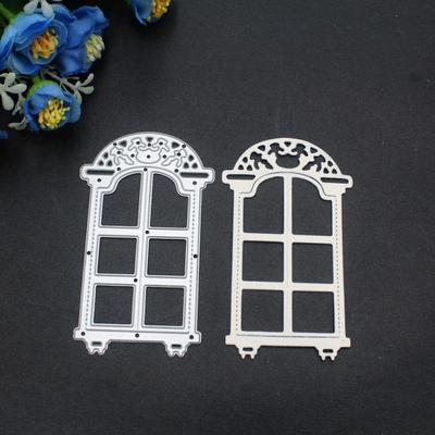 Janela de corte de metal morre estêncil corte scrapbooking artesanato selos faça você mesmo scrapbooking papel cartão