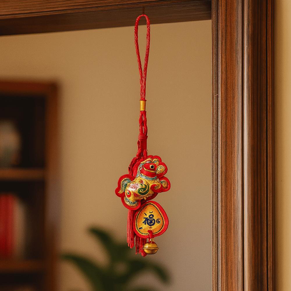 Kürbis Segen Windspiel Traditioneller Gesegneter Beutel Anhänger Mondneujahrs-Ornament Festliche Saison