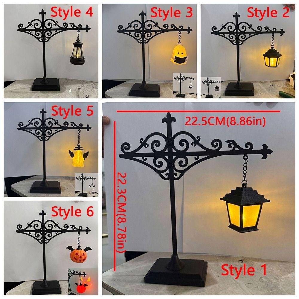Ghost Pumpkin Bookshelf Lantern Light Warm LED Reading Nook Lamp Nightlight  Bookcase Display