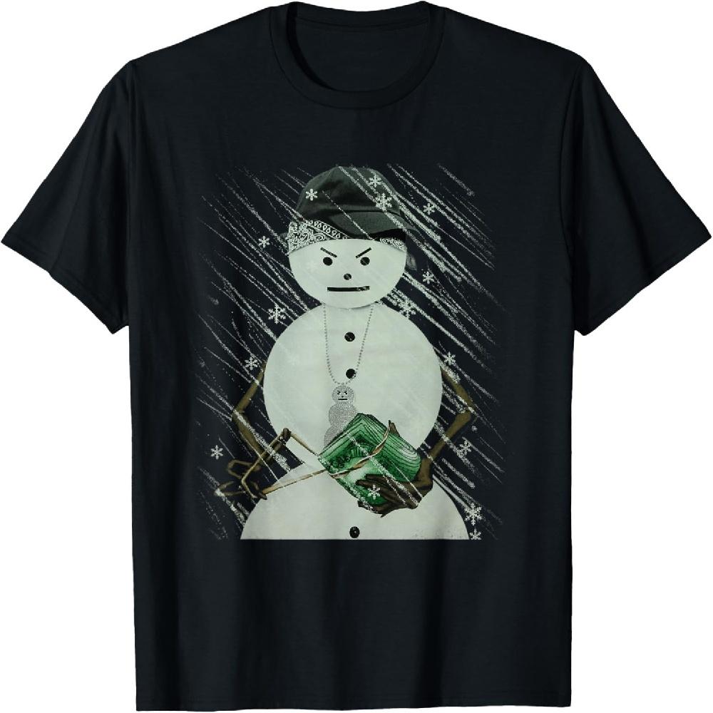 Funny jeezy snowman shirt - Cute Angry Snowman T-Shirt S