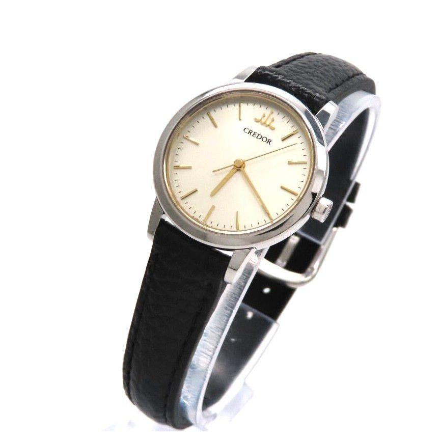 [GSAS047] SEIKO Seiko Watch Credor Round Ladies Extremely Good Condition