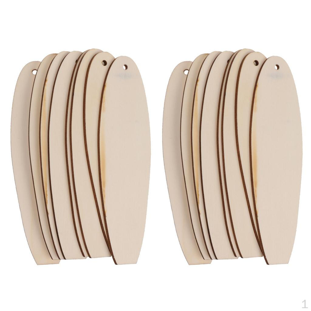 

16 Pcs Wooden Plaques With Hold Rustic Wood Cutouts Wall Decoration