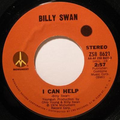 7-Zoll-Schallplatte BILLY SWAN - I Can Help ZS88621 Monument 1974 US Rock Used
