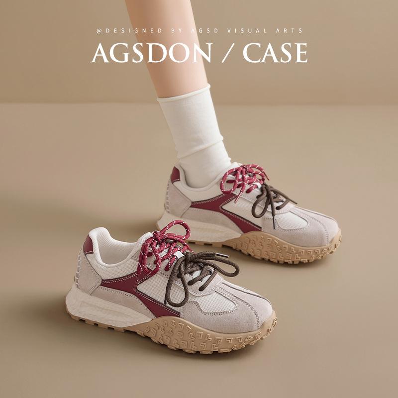 Augustine Platform Forrest Gump Shoes Women's 2025 New Summer Commuter Training Shoes Retro Sports Little White Casual Shoes