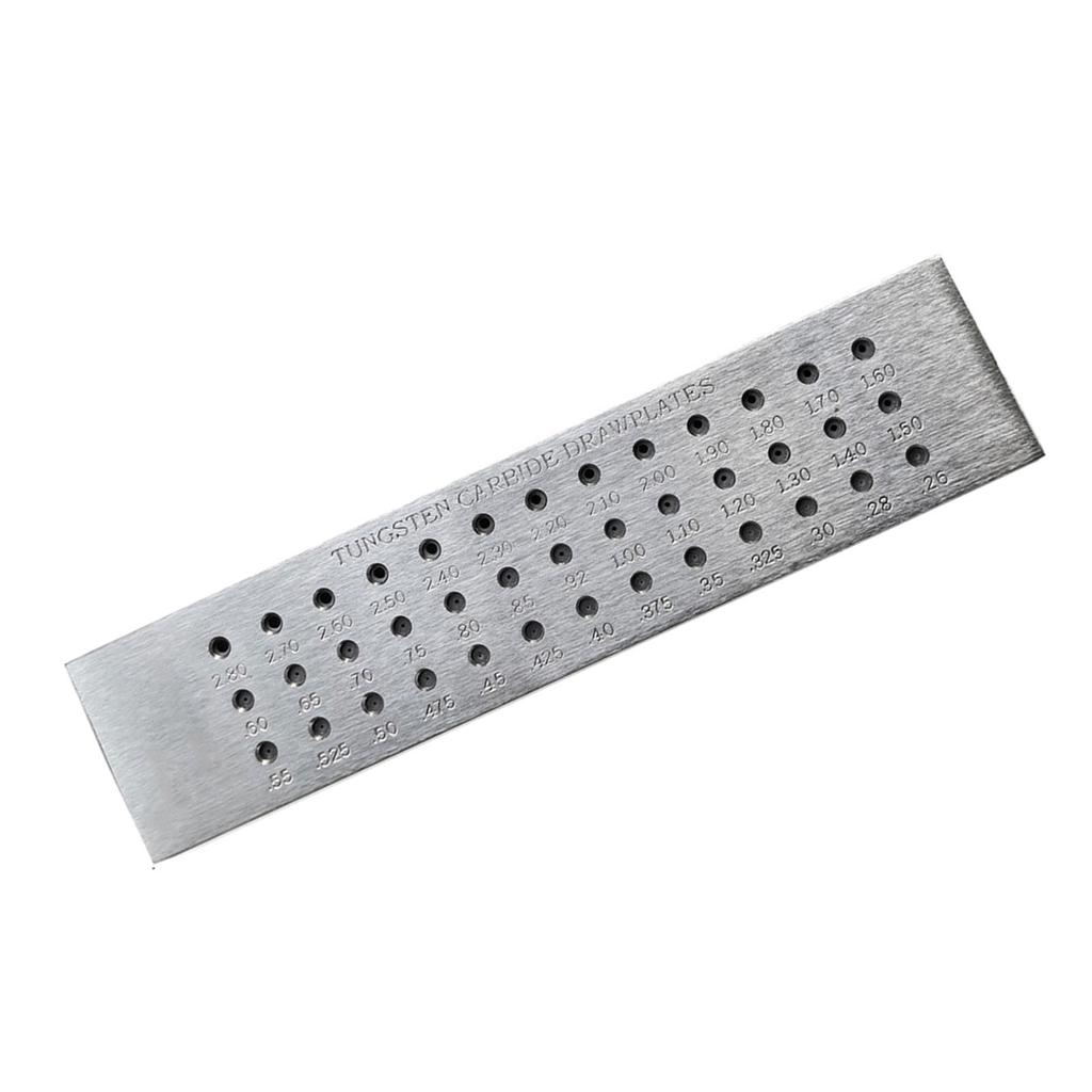 Jewelry Wire Drawplate Wire Shaping Tool Carbon Steel Wire Shaping Plate Jewelry Crafting Tool for Jewelry Making