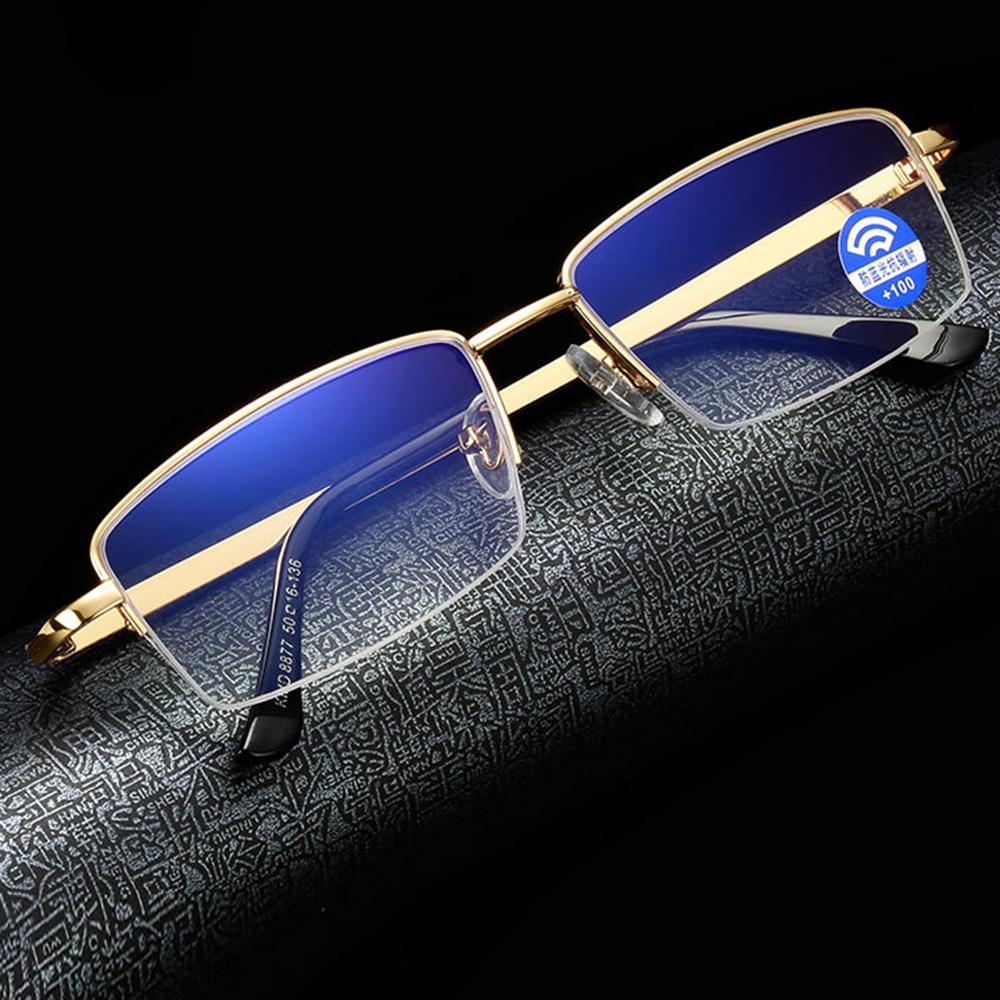 Alloy Blu Light Blocking Coating Fashion Red Women Luxury Reading Glasses +0.75 to +4