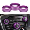 Air Conditioning Volume Radio Button Knob Cover For 2015-2020 Dodge Challenger Charger RT SXT Scat Pack Hellcat Demon Daytona