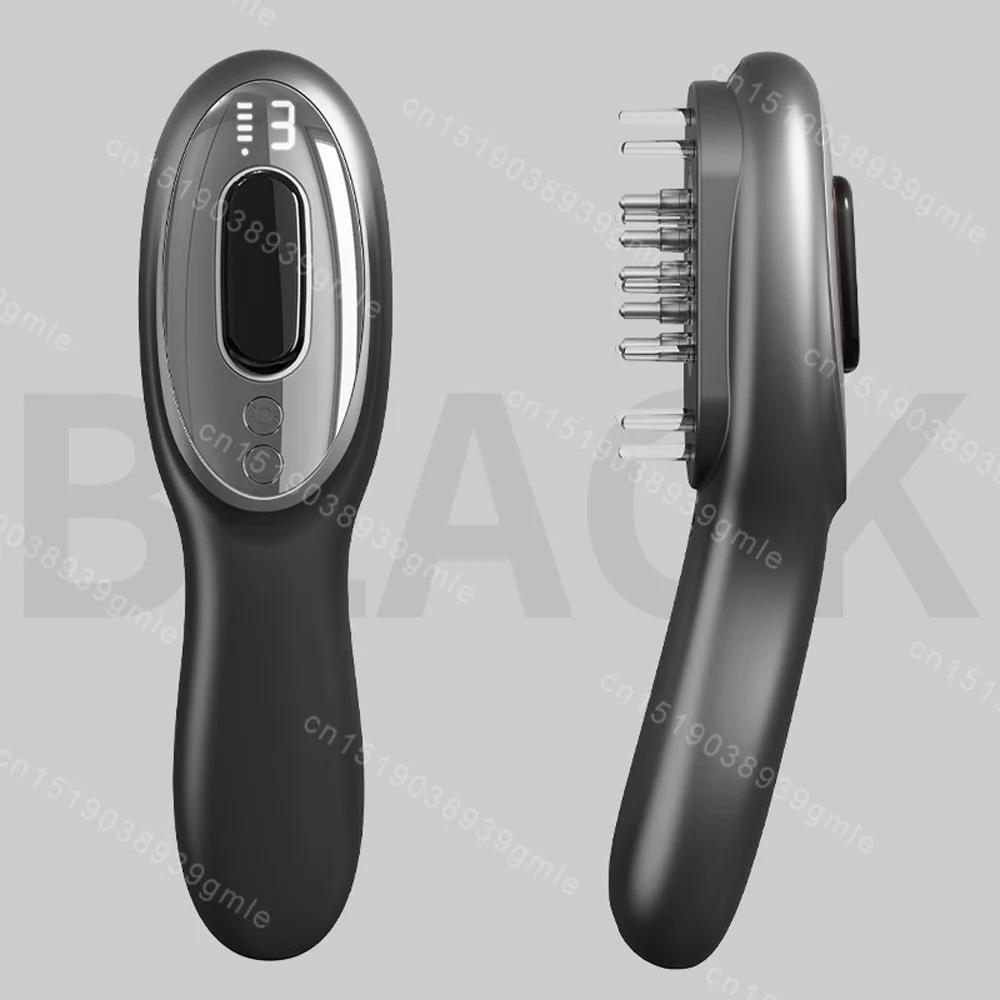 Electric Vibration Massage Comb Portable Red Light Theraphy Hair Comb Scalp Head Massager Hair Growth Head Brush Anti Loss Care
