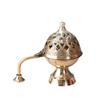 Incense Burner, Brass Dhuna Loban Burner (5 Inch, Golden),  Nestroots