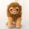 23/28cm Simulation Male Lion Plush Toys Lifelike Panthera Leo Stuffed Dolls Cute King of Grassland Room Decor Kids Birthday Gift