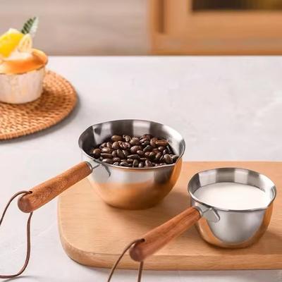 150/300ml Acero Inoxidable Sartén para Aceite Salsa Olla Pequeña Cocina Olla para Derretir Mantequilla Accesorios de Cocina para el Hogar