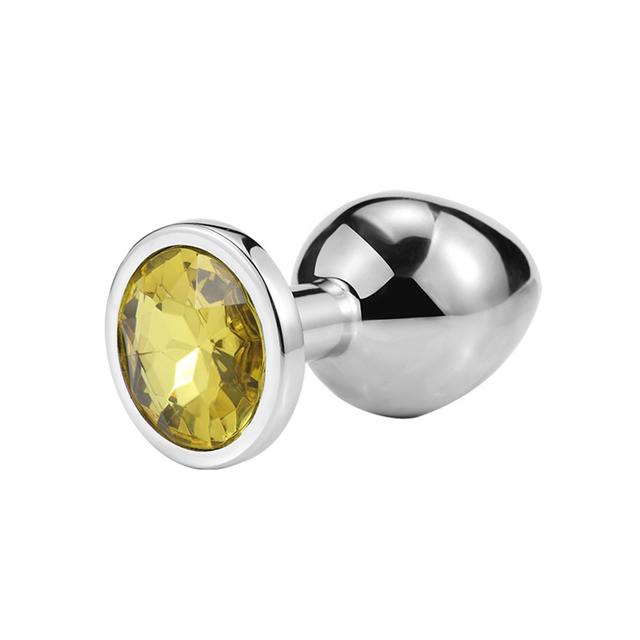 Anal Plug Sex Toys Mini Round Shaped Metal Stainless Smooth Steel Butt