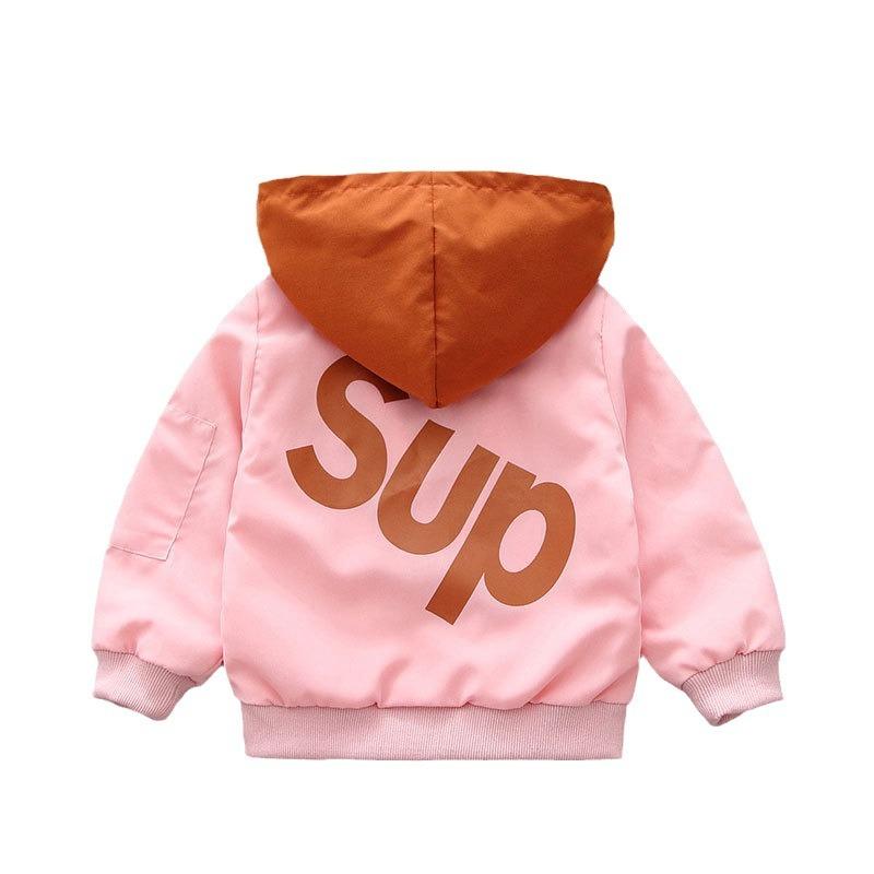 Girls' Coat Baseball Jacket 2025 Spring Children's Cartoon Jacket Long-sleeved Top