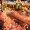 Weihnachtsdekorationslichter für den Außenbereich, Weihnachts-Zuckerstangenlichter für draußen, wasserdichte Weihnachtsdeko für Neujahr, Hof, Garten, Gehweg