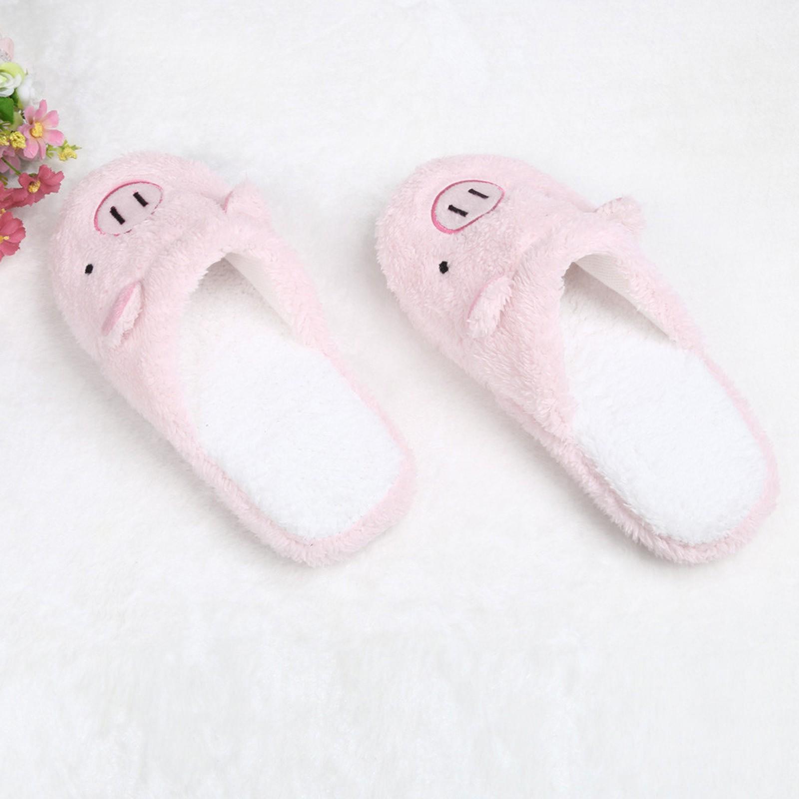 Женские мягкие домашние тапочки в полоску  Pig Home Floor  Размер 38 розовый