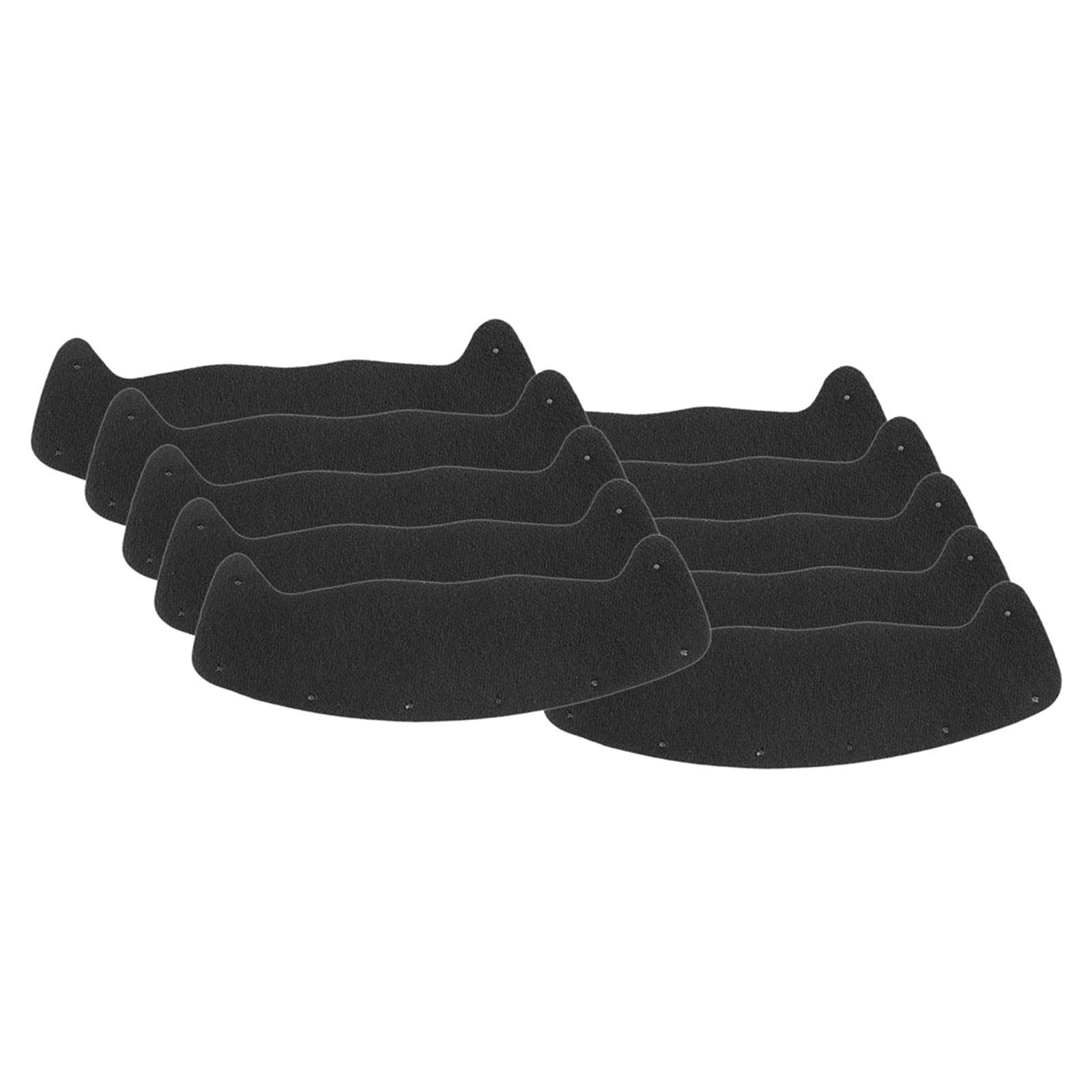 

10Pcs Sweatband for Hard Hat Practical Soft Breathable Portable Accessories Hard Hat Liner Hardhat Sweats Liner for Work Sports чорний