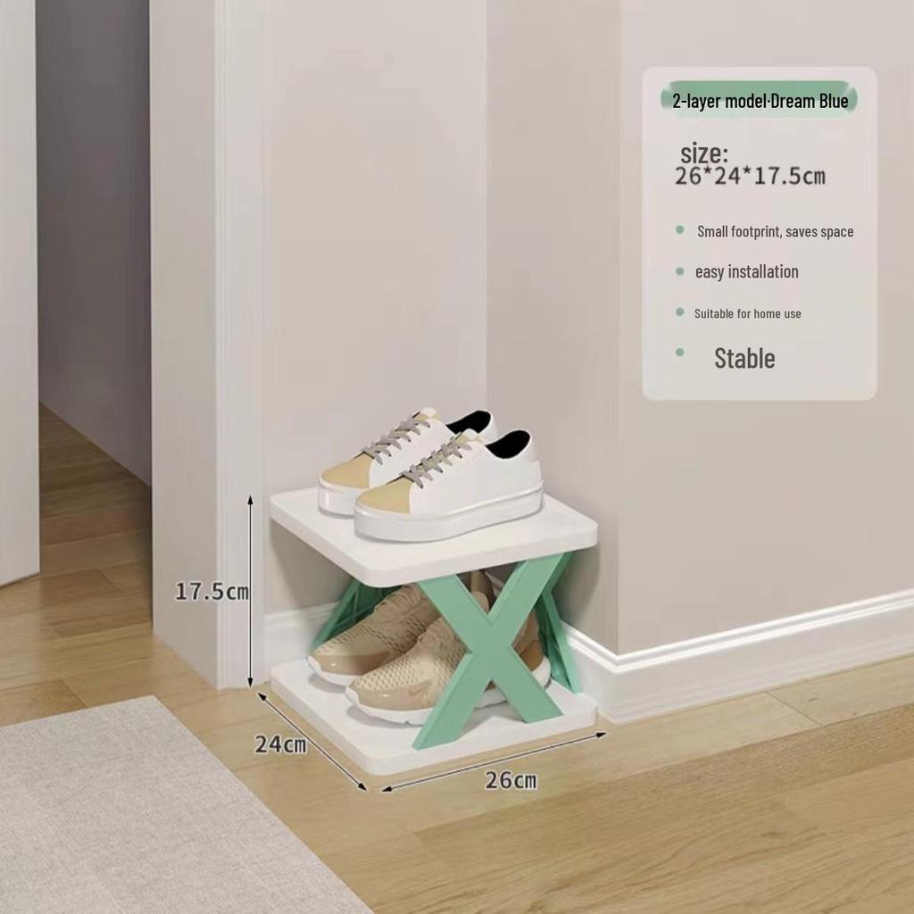 Space-Saving Dustproof Folding Shoe Rack for Narrow Entryways, Offices, or Dorms