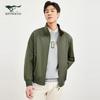 SEPTWOLVES Men's Casual Stand Collar Twill Jacket