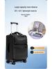 2025 Women's Ultra-Light Carry-On Luggage: 20-inch Fabric Suitcase with Lock, 24-inch Option Available.