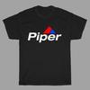 Piper Aircraft Aeroplane Airways Men's Black Size S To 3XL
