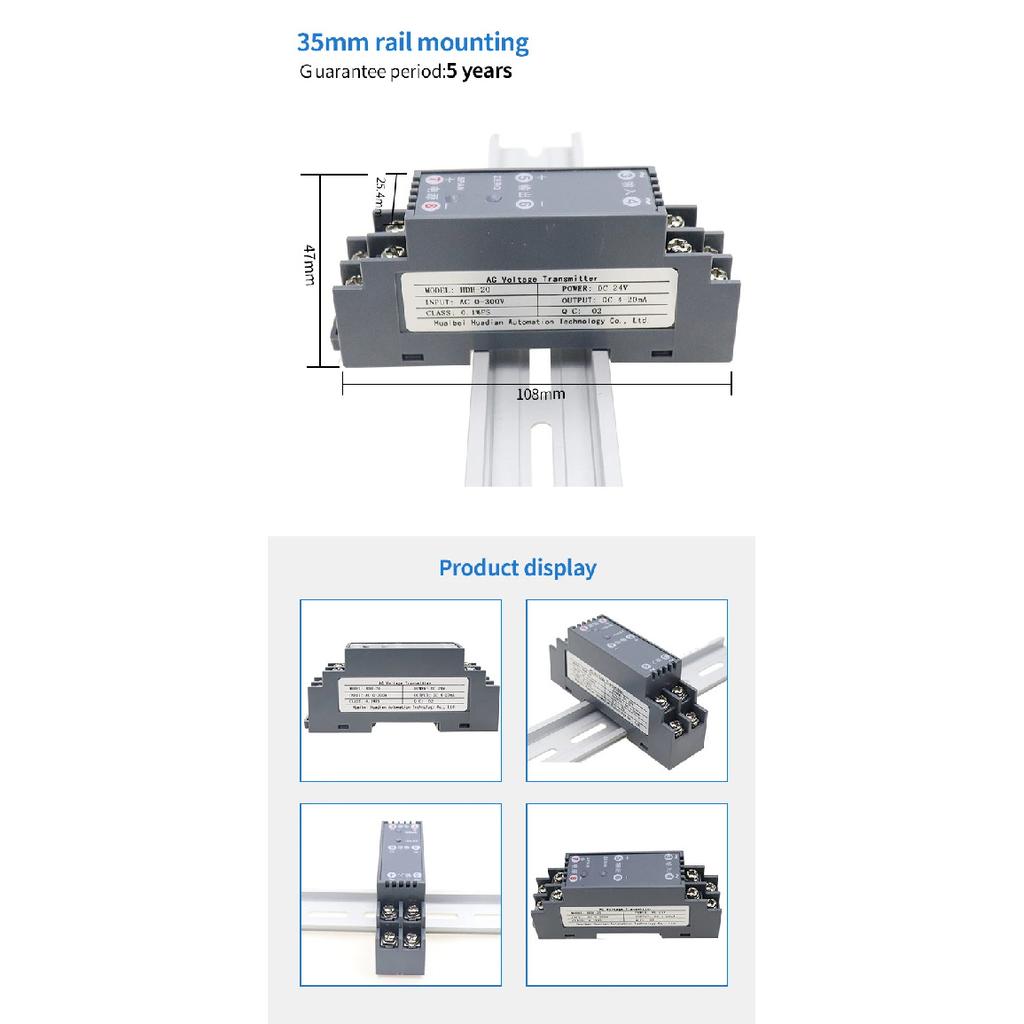 0-500V AC Voltage Transmitter Supplier Voltage Sensor AC DC Voltage Converter Price