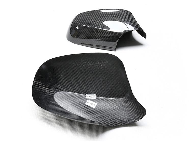 Série BM1 E87/E82/E88 120/130i Coque de Rétroviseur en Fibre de Carbone Sèche à Coller