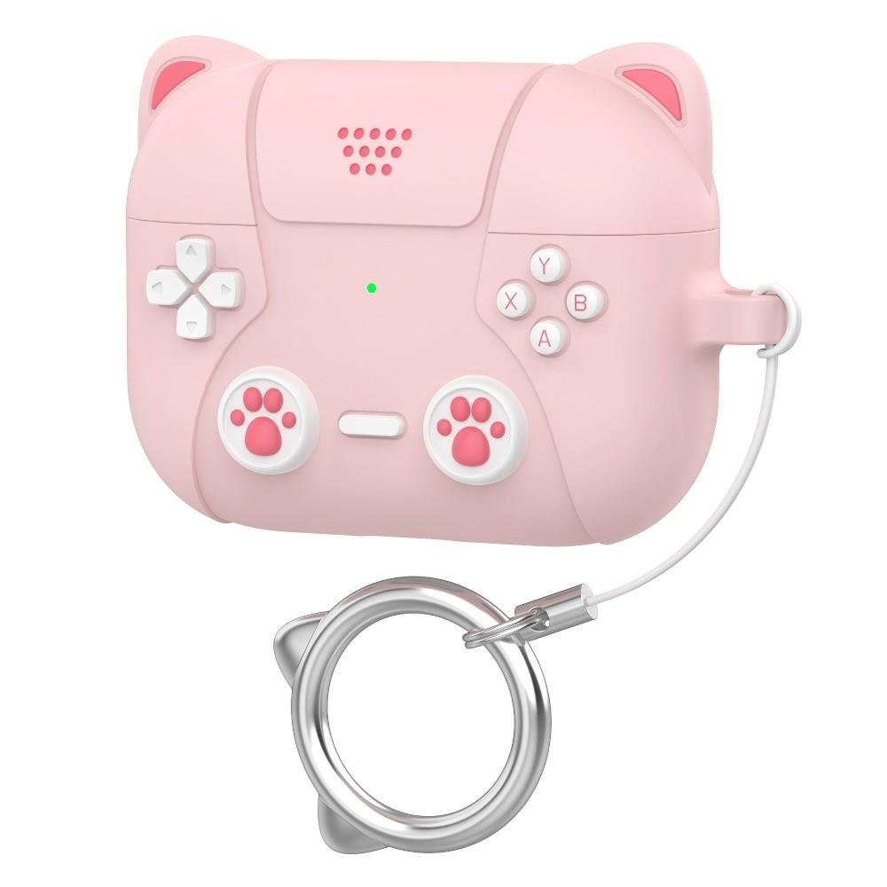 Silicone Earphone Case Cartoon Cat Ear Protective Shell for Airpodspro3 Earphone Accessories