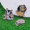 Caiton Cute Cat Dog Golf Hat Clip with Magnetic Ball Marker Animal Golf Cap Accessory Gift for Women Men Golfers Putting Green 5